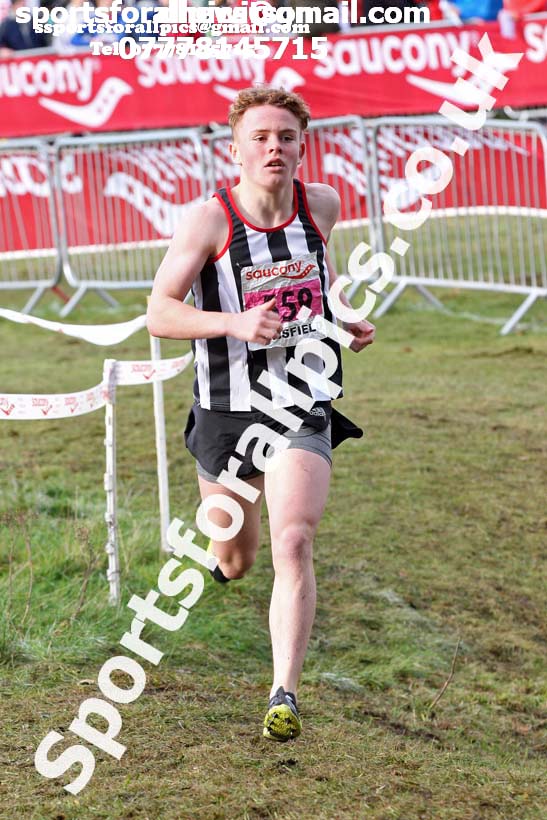 Mens under-17s National Cross Country Relay, Berry Hill Park, Mansfield. Photo:  David T. Hewitson/Sports for All Pics